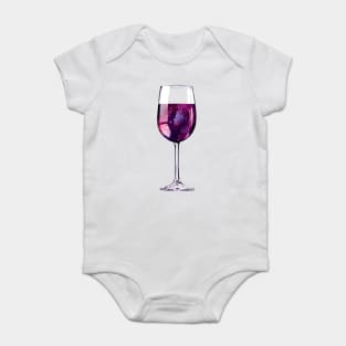 Wine Lover Galaxy Glass Baby Bodysuit